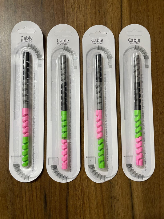 Cable protector made up of highly dexible silicone